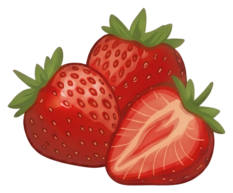 Strawberry Confit flavour illustration